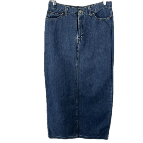 90’s vintage Jones New York denim maxi skirt - Picture 7 of 8